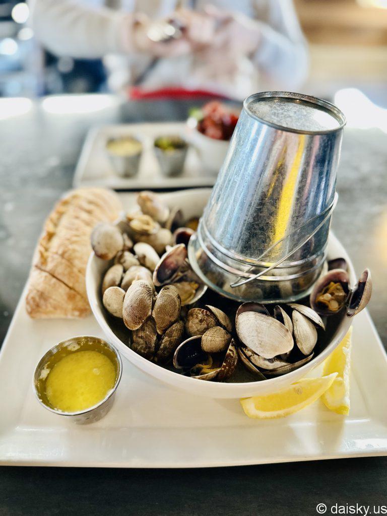 Steamed clams @ Oyhut Bay Grill